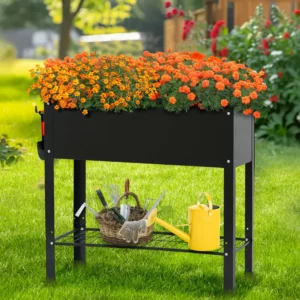 raised garden bed with legs